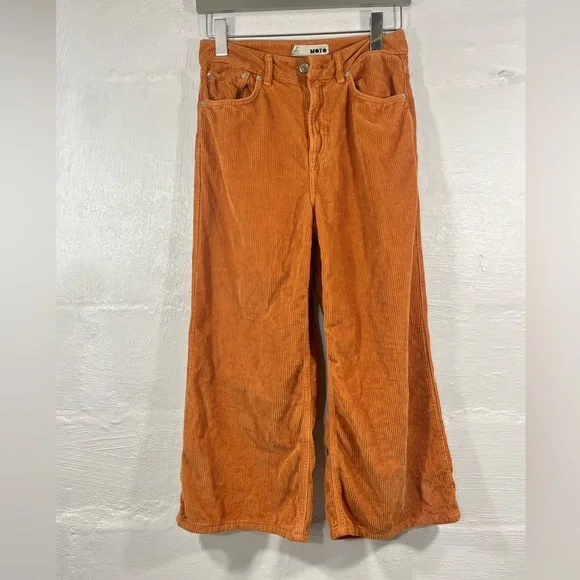 TOPSHOP MOTO CROP CORDUROY PANTS (a369) - Picture 2 of 11